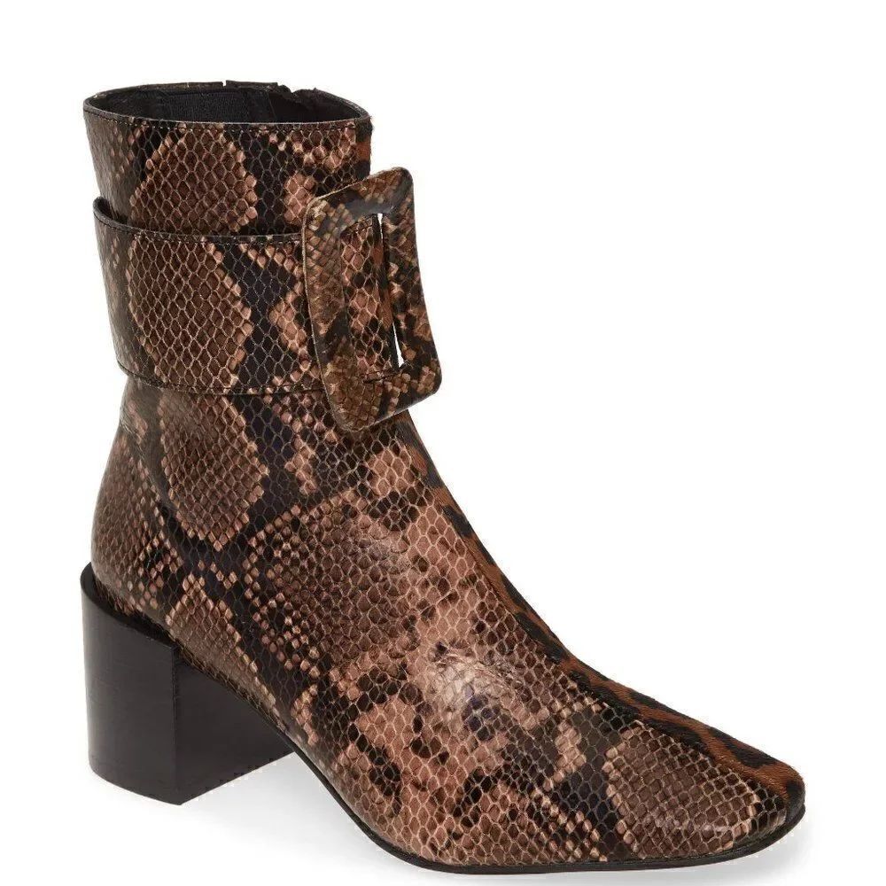 NWOB Jeffrey Campbell Godard Dual Animal Print Boots 5
